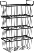 iSPECLE Freezer Organizer Bins - Small Storage Baskets for 7 Cu.Ft, 4 Pack by iSPECLE
