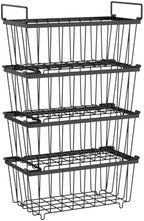iSPECLE Freezer Organizer Bins - Small Storage Baskets for 7 Cu.Ft, 4 Pack by iSPECLE