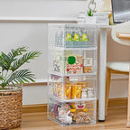 LXLXXL 9 Pack Storage Bins with Lids, 19 Qt Stackable Clear Storage Box - Image 4