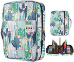 YOUSHARES Colored Pencil Case 220 Slots Pen Case Organizer With Handy Wrap & Zipper, Multilayer Holder for Prismacolor Colored Pencils & Gel Pen (Cactus) by YOUSHARES