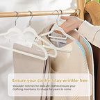 Velvet Clothing Hangers Non-Slip White Suit Hanger Space Saving Clothes Hanger Heavy Duty Adult Hanger Hangers with 360°Swivel Hook 20 Pack - Image 4