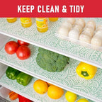 Cooyes Non-Slip Refrigerator Liners for Shelves, 17.7" × 24", 12 Pack, Large Fridge Drawer & Shelf Liners for Kitchen Cabinets Non-Adhesive, Breathable Material, BPAfree, Keep Produce Fresh Longer - Image 2