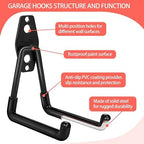 28 Pack Garage Hooks Heavy Duty with Non Slip PVC Coating - Image 3
