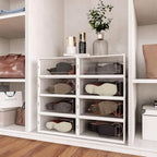 12-Piece Extra Large Boot and Shoe Storage Boxes, Stackable Clear Plastic Shoe Organizer, Space-Saving Shoe Boxes for Boots, Sneakers, and High Heels, Clear - Image 2