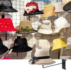 Gridwall Display Hat Retail - 10pcs Hat Helmet Rack Gridwall Accessories for Retail Store Garage(Black) - Image 2