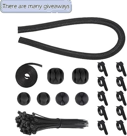 Cable Management Box Large Cable Organizer Box for Power Strips, Surge Protectors, Chargers, Adapters, TV Computer Wires Cable Hider Organizer Box with Cable Ties，Wire Ties - Green - Image 3