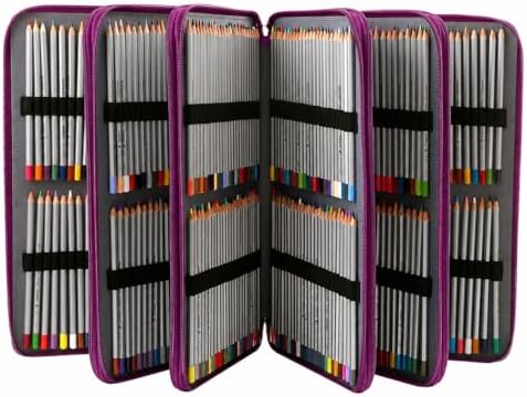 480 Individual-Slots Colored Pencil Case w/Handle & Shoulder Strap - Image 3