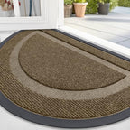 OLANLY Half Circle Front Door Mat Outside 71x23 All-Season Rubber Doormat by OLANLY