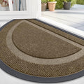 OLANLY Half Circle Front Door Mat Outside 71x47 All-Season Rubber Doormat by OLANLY