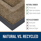 OLANLY Half Circle Front Door Mat Outside 33x21 All-Season Rubber Doormat - Image 4