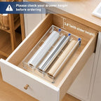 3 In 1 Acrylic Aluminum Foil, Plastic Wrap Organizer with Cutter - Image 3