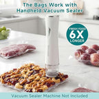 Mehomeli Reusable Vacuum Sealer Bags, 30 Large Bags, 11.8 x 13.4 in - Image 3