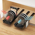Golener Pots and Pans Organizer Under Cabinet, Pot Lid Holder, 2 Pack by Golener