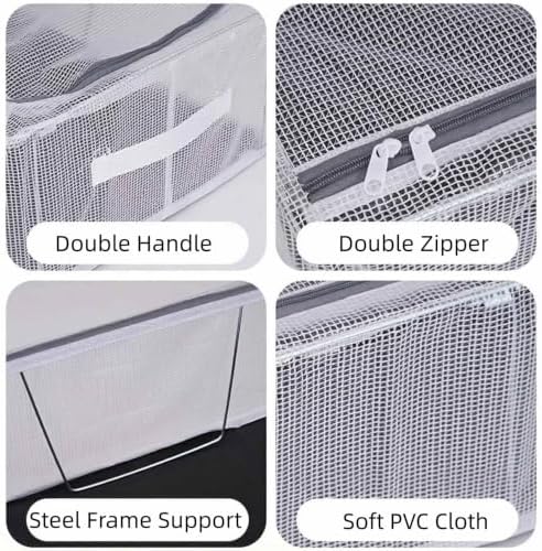 3 Pack Clear Shoe Closet Organizer for Boots Sneaker, 15.8" x 11.8" x 6" - Image 6