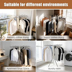 Clothes Drying Rack Tripod, Large Capacity Portable Laundry Drying Rack, Space Saving Design for Indoor Outdoor Use, Multi-Function Clothing Rack, Towel & Blanket Drying Rack for Laundry Room - Image 6