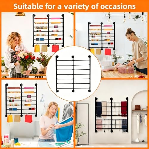 7-Tier Double Row Ribbon Storage Organizer , Wall Mounted Ribbon Organizer - Image 4