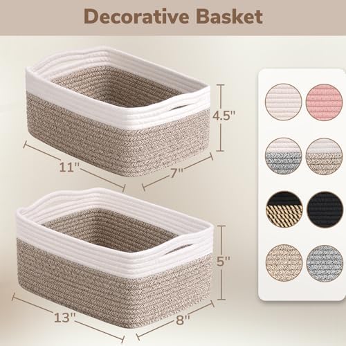Goodpick 3-Pack Woven Storage Baskets for Gifts, 11 x 7 x 4.5 in - Image 7
