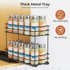 Mystozer Pull Out Spice Rack Organizer for Cabinet, Slide Out Spice Racks - Image 4