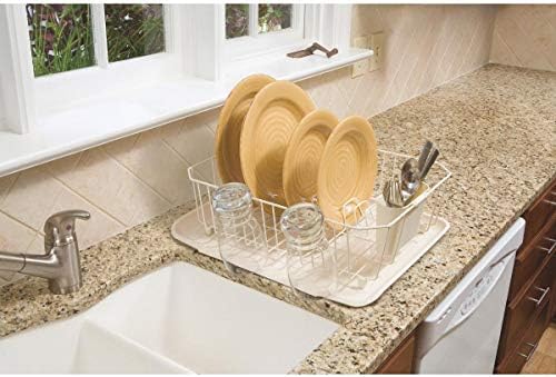 Rubbermaid Disinfectant In-Sink Dish Drainer, Bisque, Large (FG6032ARBISQU) - Image 3