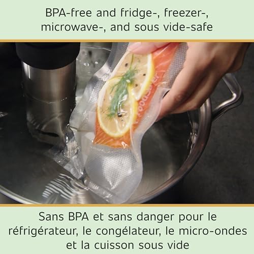 FoodSaver Custom Length Vacuum Sealer Bags Multipack, 5 Count Rolls for Airtight Food Storage and Sous Vide - Compatible with FoodSaver, 8 (2 Pack) and 11 (3 Pack) - Image 6