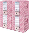 Storage Bags 4 Pack 100L Clothes Organization and Storage Containers by WiseLife