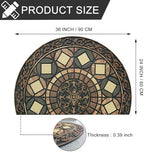 CHICHIC Entrance Door Mat Large 24 x 36 Inch Entry Way Doormat Front Door Rugs Outdoors Heavy Duty Welcome Mat Non Slip Rubber Back Low Profile for Garage, Patio, High Traffic Area, Coffee - Image 3