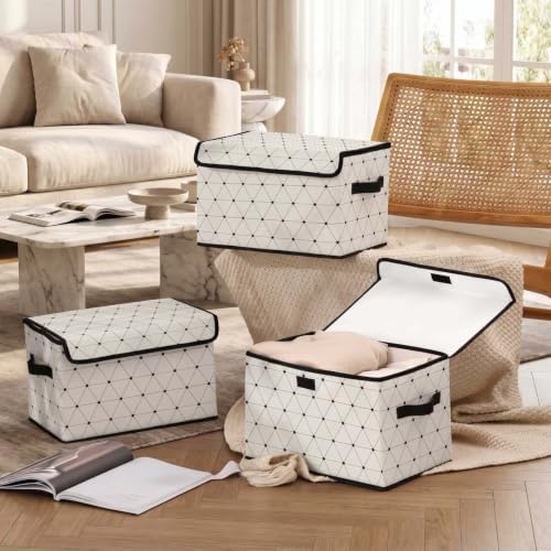 Fabric Storage Bins with Lids,Under Bed Storage Containers 3Pack - Image 5