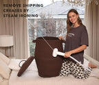 26"x20" Extra Large Tall Woven Laundry Basket with Lid, Cotton Rope Blanket Storage Basket, Freestanding Decorative Bin for Bedroom Living Room, Dark Brown - Image 6