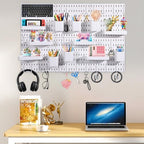 48 PCS Pegboard Wall Organizer Kit, 6 Panels with 42 Hooks and Baskets - Image 6