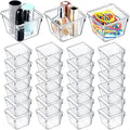 Tioncy 24 Pcs Stackable Clear Drawer Organizer 3" x 3" x 2" Storage Bins by Tioncy