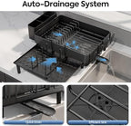 Urackify Expandable Dish Drying Rack, Stainless Steel, Large Capacity - Image 3