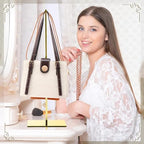 Leinuosen 4 Pcs Tabletop Purse Display Stand Metal T Bar Display - Image 6