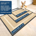 OLANLY Front Door Mat Outside 35x23, All-Season Heavy-Duty Rubber Doormat - Image 2
