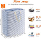 Lifewit 100L Large Laundry Baskets, Laundry Hampers Bags, 2 Pack, Grey&Blue - Image 4