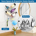 AITEE Acrylic Bathroom Organizer Caddy Shampoo Holder Combination Shelf - Image 4