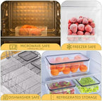 50 PCS Food Storage Containers with Lids Airtight (25 Lids & 25 Containers) - Image 6