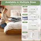 10 Large Vacuum Storage Bags with Rechargeable Electric Air Pump - Image 4