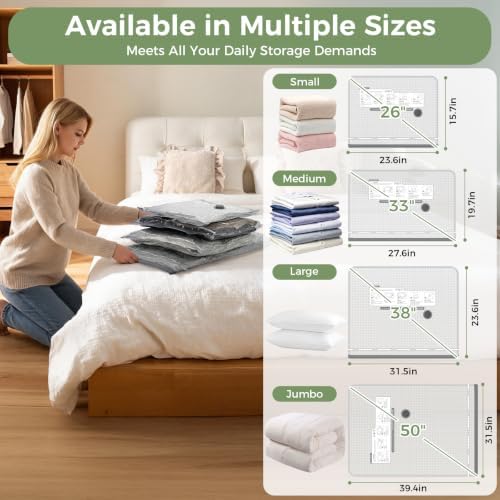 10 Small Vacuum Storage Bags with Rechargeable Electric Air Pump - Image 4