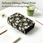 YOUNGCOL 300-Capacity Colored Pencil Case Pen Organizer(Black vintage floral) - Image 7