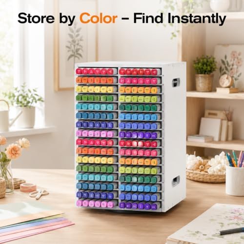 SANFURNEY Marker Organizer, 360° Rotating Marker Storage - Image 5