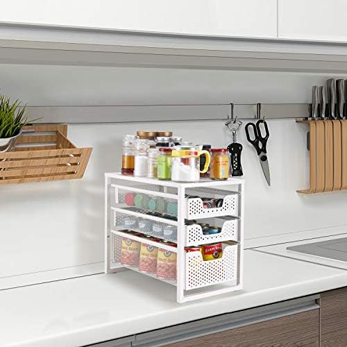 Simple Trending Under Sink Organizer 3-Tier with Sliding Storage Drawer - Image 6