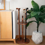 Asterom Cane Stand - Wooden Holder for Walking Sticks, Canes (Caramel) - Image 2