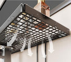 Sink Organizer Rack,No-Drill Freestanding Carbon Steel Faucet Storage Shelf, Washbasin Shelf, Tool-Free Organizer, Space-Saving Bathroom Countertop Organizer, Easy Drainage New (Black) - Image 2
