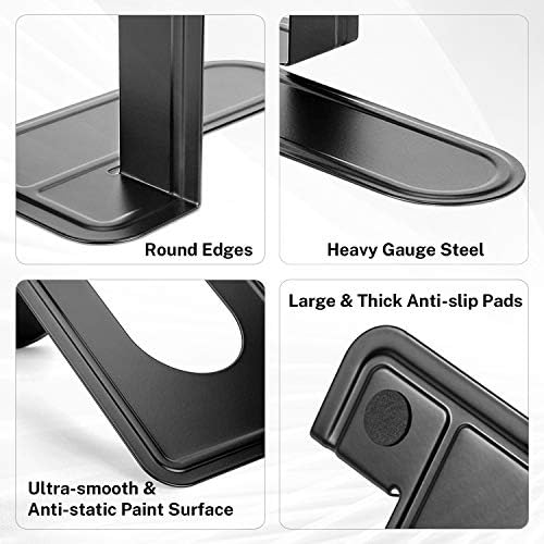 MaxGear Book Ends Universal Premium Bookends for Shelves, Non-Skid Bookend - Image 3