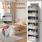 AQOOA 6-Tier Over The Door Organizer 44 lbs Capacity fit Standard Doors - Image 3