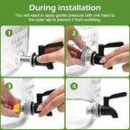 Accguan 1-Gallon Drink Dispensers for Parties,Glass Beverage Dispenser 2pcs - Image 6