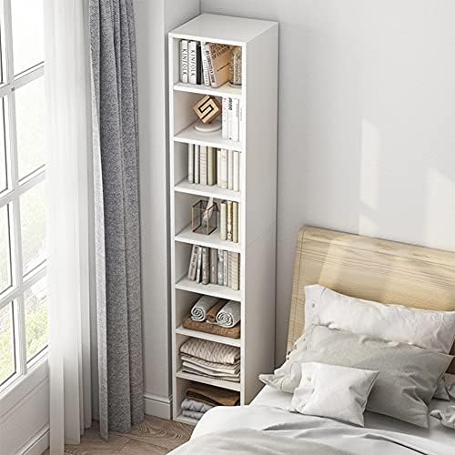 IOTXY Small Narrow Corner Bookcase - 71" Tall Gap Storage Cabinet, White - Image 7