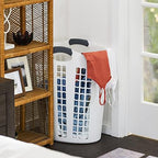 Gracious Living Easy Carry Flex Collapsible Laundry Hamper, White, 3-Pack - Image 7