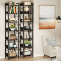 Tribesigns 78.7 Inch Tall Skinny Narrow Bookshelf Bookcase Set of 2, Black by Tribesigns