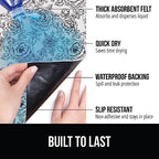 GORILLA GRIP LeakGuard Under Sink Mat for Kitchen Cabinet, 24x60 Gray - Image 2